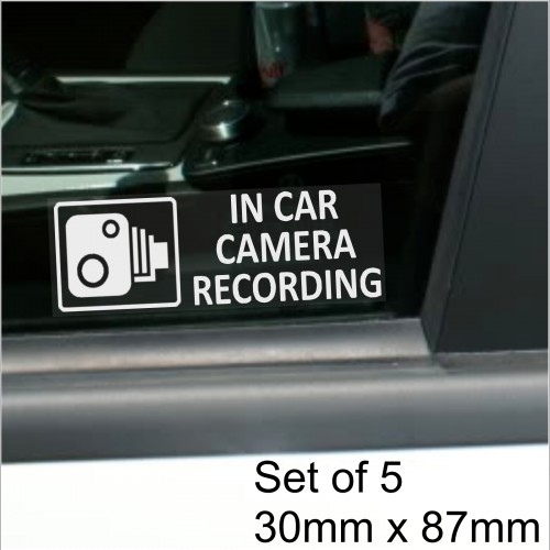 cctv car window stickers